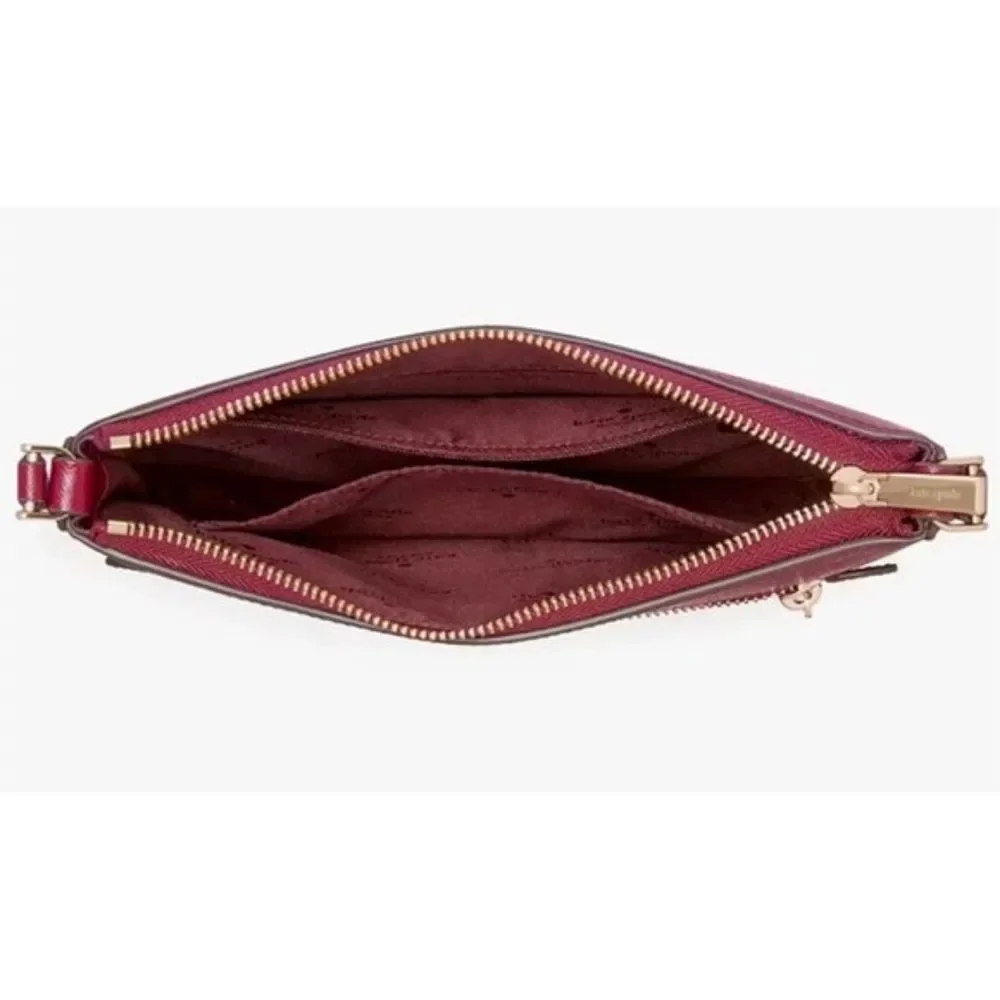 Kate Spade Sadie North South Designer Red Crossbody Purse Bag